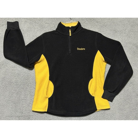NFL For Her Pittsburg Steelers Fleece Pullover Womens L Football Game Halftime - Picture 1 of 13